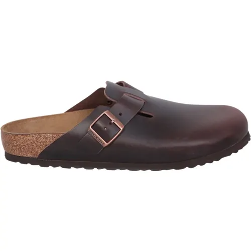 Braune Slip-On Sandalen für Herren , Herren, Größe: 43 EU - Birkenstock - Modalova