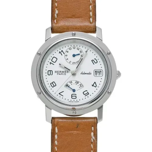 Pre-owned Stainless Steel watches , male, Sizes: ONE SIZE - Hermès Vintage - Modalova