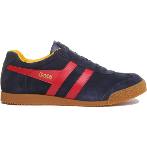 Classic Harrier Navy Red Sneaker , male, Sizes: 7 UK, 8 UK, 12 UK, 9 UK - Gola - Modalova