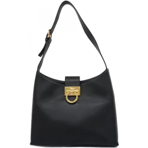 Pre-owned Leather shoulder-bags , female, Sizes: ONE SIZE - Salvatore Ferragamo Pre-owned - Modalova