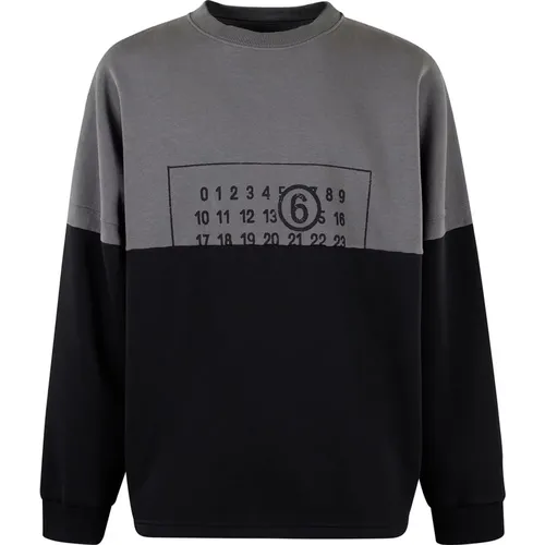 Casual Sweatshirt with a Modern Twist , male, Sizes: L - MM6 Maison Margiela - Modalova