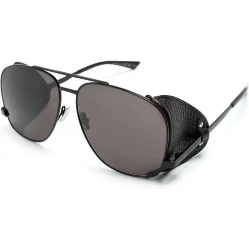 SL 653 Leon Leather Spoiler 002 Sunglasses - Saint Laurent - Modalova