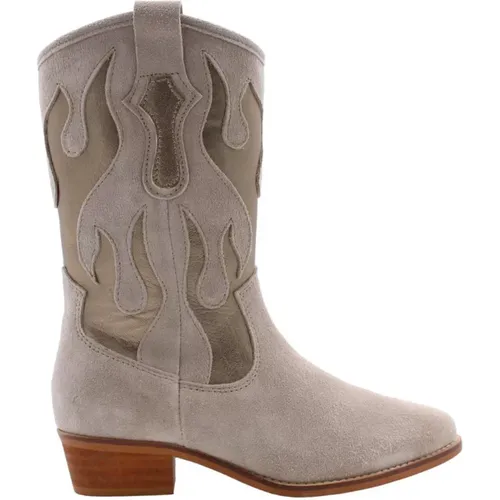Western Charm Cowboy Boots , female, Sizes: 7 UK, 6 UK, 3 UK, 4 UK, 8 UK - Dwrs - Modalova