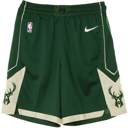 Milwaukee Bucks Basketball Shorts Icon Edition , Herren, Größe: XL - Nike - Modalova