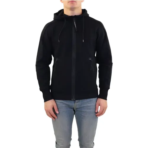 Zip-through Sweatshirt für Männer , Herren, Größe: L - C.P. Company - Modalova