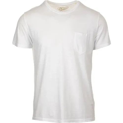 Weiße T-Shirts und Polos , Herren, Größe: L - Bl'ker - Modalova