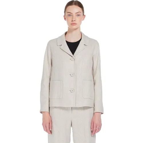 Ninfa Jacket in Luxurious Cotton Linen Blend , female, Sizes: 3XS, 2XS - Max Mara - Modalova