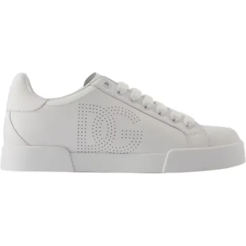 Leather sneakers , female, Sizes: 3 UK - Dolce & Gabbana - Modalova