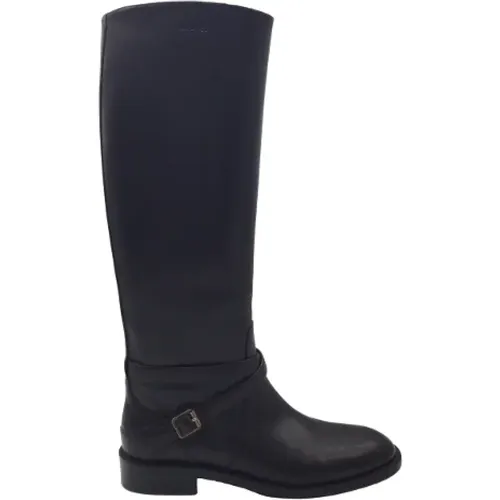 Pre-owned Leather boots , female, Sizes: 6 UK - Saint Laurent Vintage - Modalova