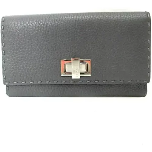 Pre-owned Leather wallets , female, Sizes: ONE SIZE - Fendi Vintage - Modalova