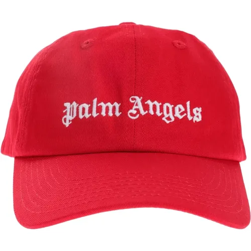 Cap Regular Fit 100% Cotton , male, Sizes: ONE SIZE - Palm Angels - Modalova