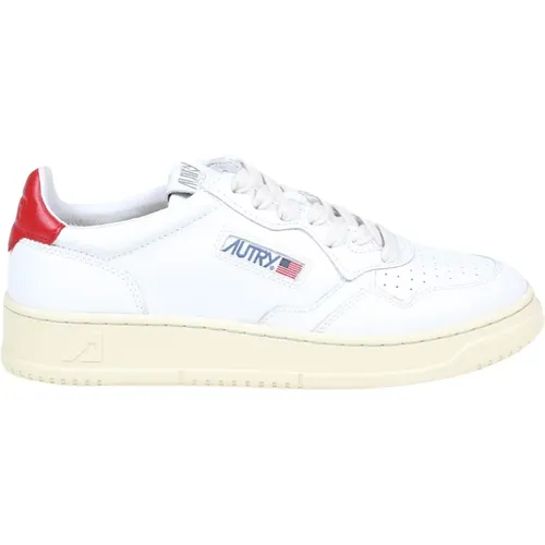 Mens Shoes Sneakers /red Ss24 , male, Sizes: 8 UK - Autry - Modalova