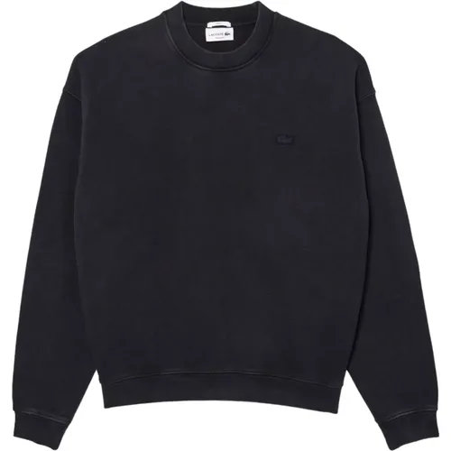 Schwarze Pullover Kollektion , Herren, Größe: S - Lacoste - Modalova