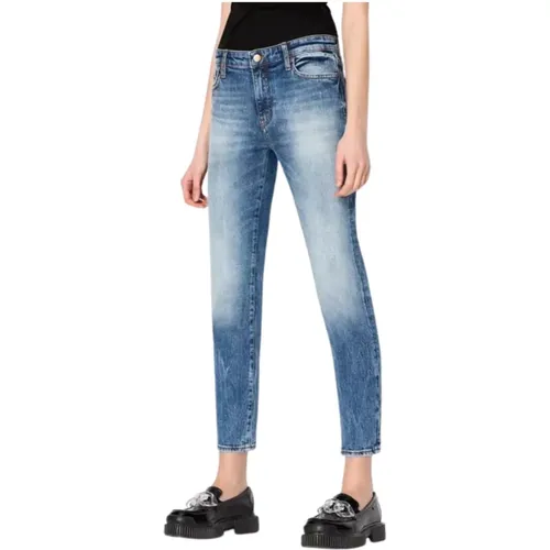 Klassische Denim Jeans , Damen, Größe: W25 - Armani Exchange - Modalova