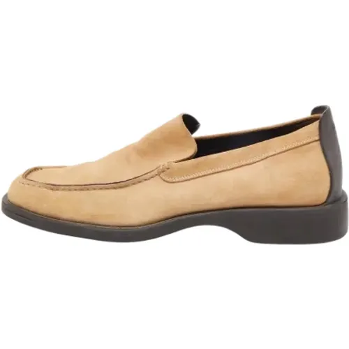 Pre-owned Suede flats , female, Sizes: 10 1/2 UK - Gucci Vintage - Modalova