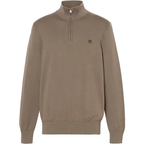 Brauner River Zip Pullover , Herren, Größe: XL - Timberland - Modalova