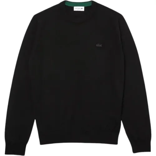 Schwarzer Merinowollpullover , Herren, Größe: 3XL - Lacoste - Modalova