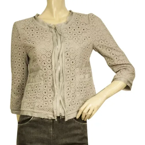 Pre-owned Cotton outerwear , female, Sizes: 2XS - Armani Pre-owned - Modalova
