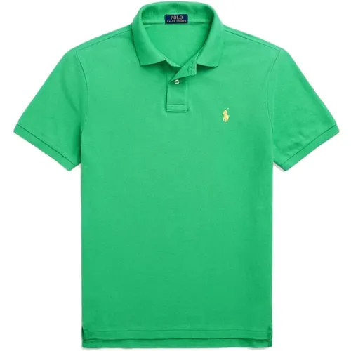 Ikonic Piqué Custom Slim Fit Polo - Polo Ralph Lauren - Modalova