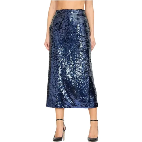 Sparkling Midnight Midi Skirt , female, Sizes: S, M - Sabina Musayev - Modalova