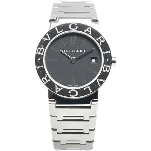 Pre-owned Stainless Steel watches , female, Sizes: ONE SIZE - Bvlgari Vintage - Modalova