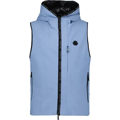 Sleeveless High Neck Zippered Vest , male, Sizes: L - Moncler - Modalova