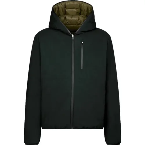 Ezra Reversible Rain Jacket , male, Sizes: 4XL, 2XL, XL, 3XL, L - Save The Duck - Modalova