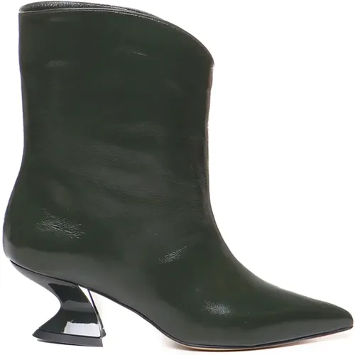 Leather Boots , female, Sizes: 4 UK, 5 UK, 6 UK - Alchimia - Modalova