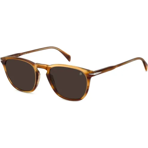 Braun Horn Sonnenbrille DB 1160/S , Herren, Größe: 51 MM - Eyewear by David Beckham - Modalova