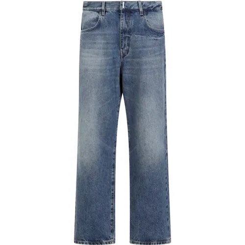 Indigo Blaue Baumwolljeans Moderner Stil , Herren, Größe: W31 - Givenchy - Modalova