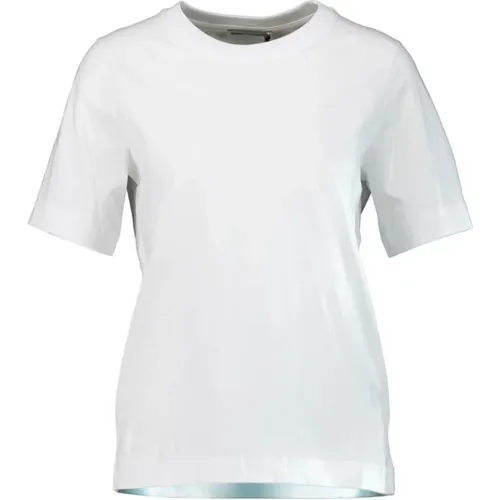 Slim Fit Weiße Kirani T-Shirt , Damen, Größe: XS - drykorn - Modalova