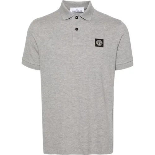 Kompass Polo Graues T-Shirt - Stone Island - Modalova