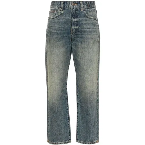 Blaue Jeans mit Farbspritzer-Detail - R13 - Modalova
