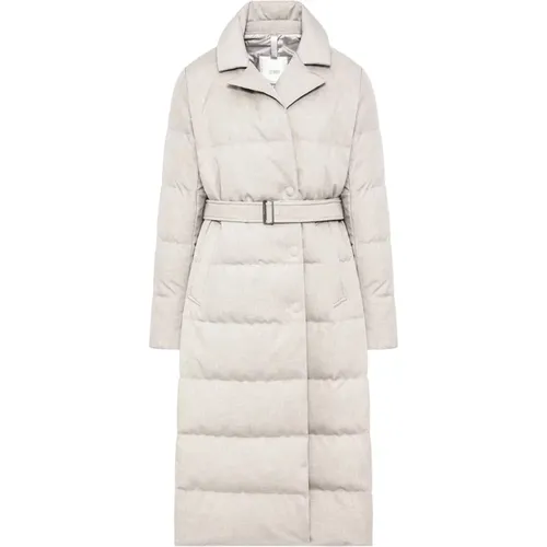 Quilted Double-Breasted Coat in , female, Sizes: M, S - Duno - Modalova