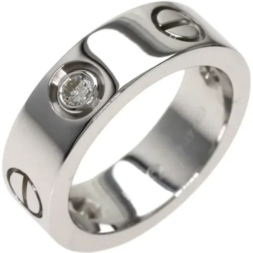 Pre-owned White Gold rings , female, Sizes: ONE SIZE - Cartier Vintage - Modalova