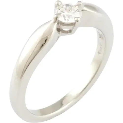 Pre-owned Platinum rings , female, Sizes: ONE SIZE - Bvlgari Vintage - Modalova