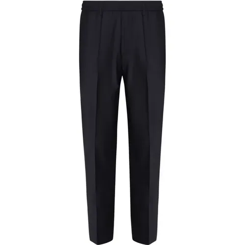 Wool Blend Trousers Zip Closure , male, Sizes: M - Liu Jo - Modalova