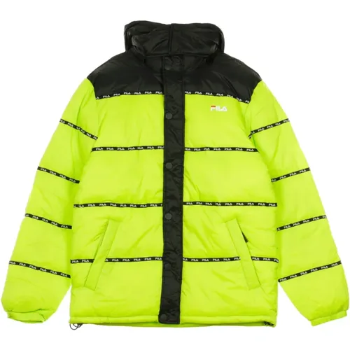 Puff Daunenjacke in Acid Lime/Schwarz - Fila - Modalova