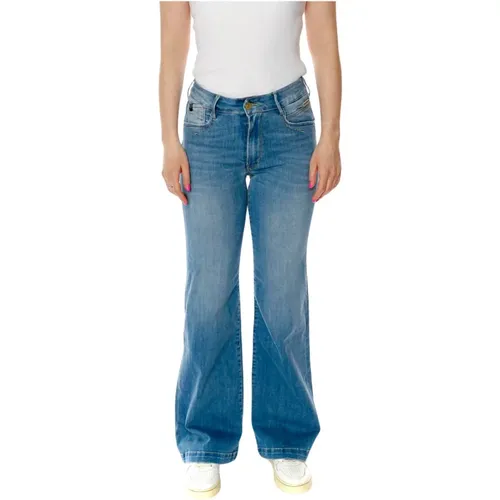 Pulp H Flare Fit Highwaist Jeans , Damen, Größe: W24 - Le Temps Des Cerises - Modalova