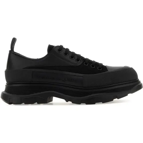 Schwarze Tread Slick Sneakers , Herren, Größe: 42 1/2 EU - alexander mcqueen - Modalova