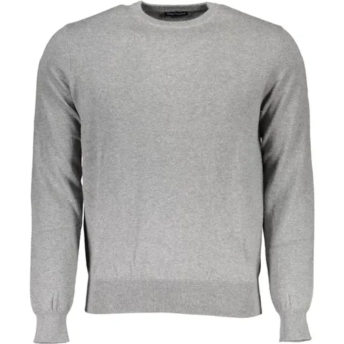 Eco-friendly Grey Knit Sweater with Logo Detail , male, Sizes: 3XL, 2XL - North Sails - Modalova