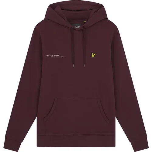 Koordinierter Pullover Hoodie,Print Pullover Hoodie - Lyle & Scott - Modalova