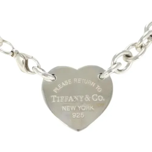 Pre-owned Silver necklaces , female, Sizes: ONE SIZE - Tiffany & Co. Pre-owned - Modalova