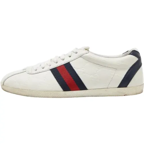 Pre-owned Leather sneakers , female, Sizes: 4 1/2 UK - Gucci Vintage - Modalova