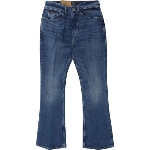 Cropped Flare Jeans , female, Sizes: W26, W29, W25, W28 - Ralph Lauren - Modalova