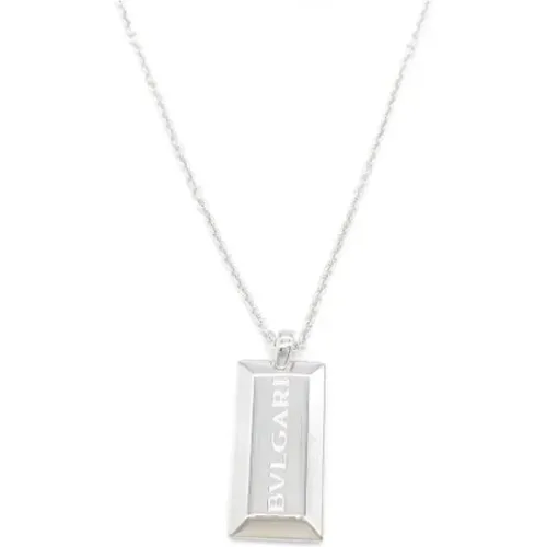 Pre-owned White Gold necklaces , female, Sizes: ONE SIZE - Bvlgari Vintage - Modalova