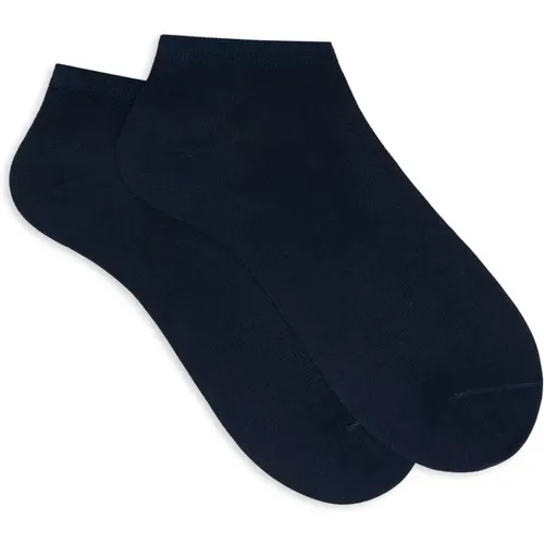 Herren Baumwoll Sneakersocken Blau - Gallo - Modalova