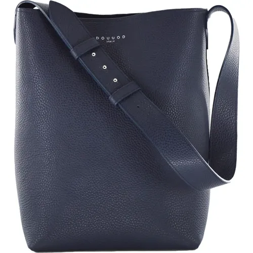 Leather Bucket Bag with Adjustable Strap , female, Sizes: ONE SIZE - Douuod Woman - Modalova