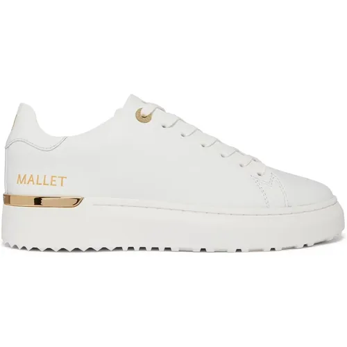 Weiße Goldene Lite Sneakers Damen , Herren, Größe: 41 EU - Mallet London - Modalova