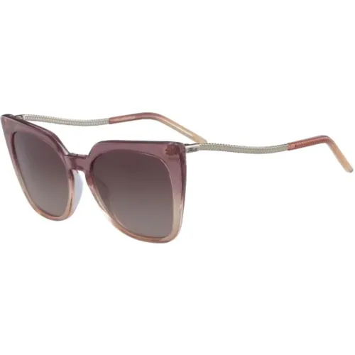 Rose Glitter Sunglasses Kl956S-132 , female, Sizes: 54 MM - Karl Lagerfeld - Modalova